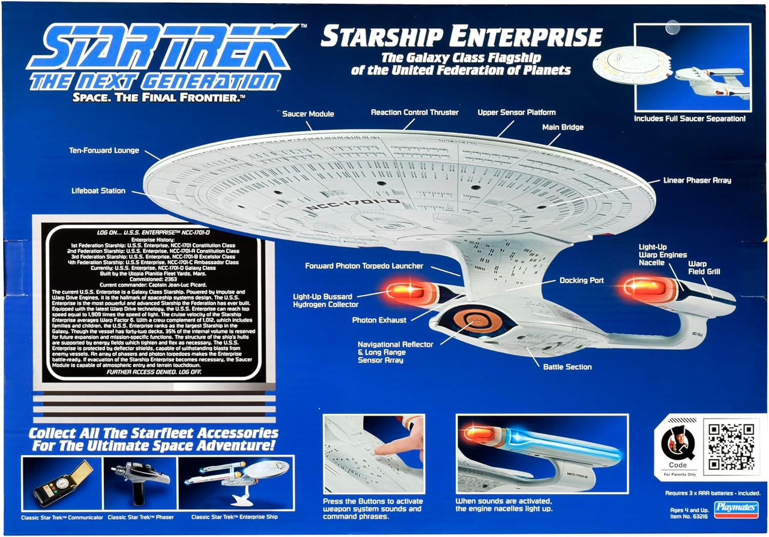 Playmates ST Next Generation Enterprise D Ship