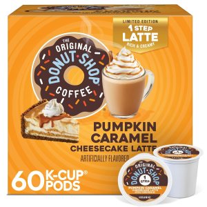 The Original Donut Shop – Cápsulas Keurig Single Serve K-Cup con leche y caramelo de calabaza, 60 unidades The Original Donut Shop – Cápsulas Keurig Single Serve K-Cup con leche y caramelo de calabaza, 60 unidades