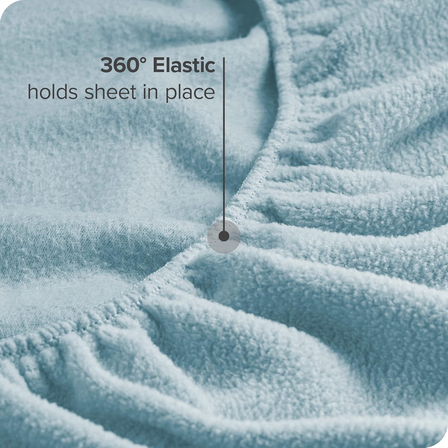 Bare Home Juego de sábanas de forro polar súper suave, tamaño Queen, forro polar extra afelpado, sábanas de cama sin pelusas, calidez acogedora para