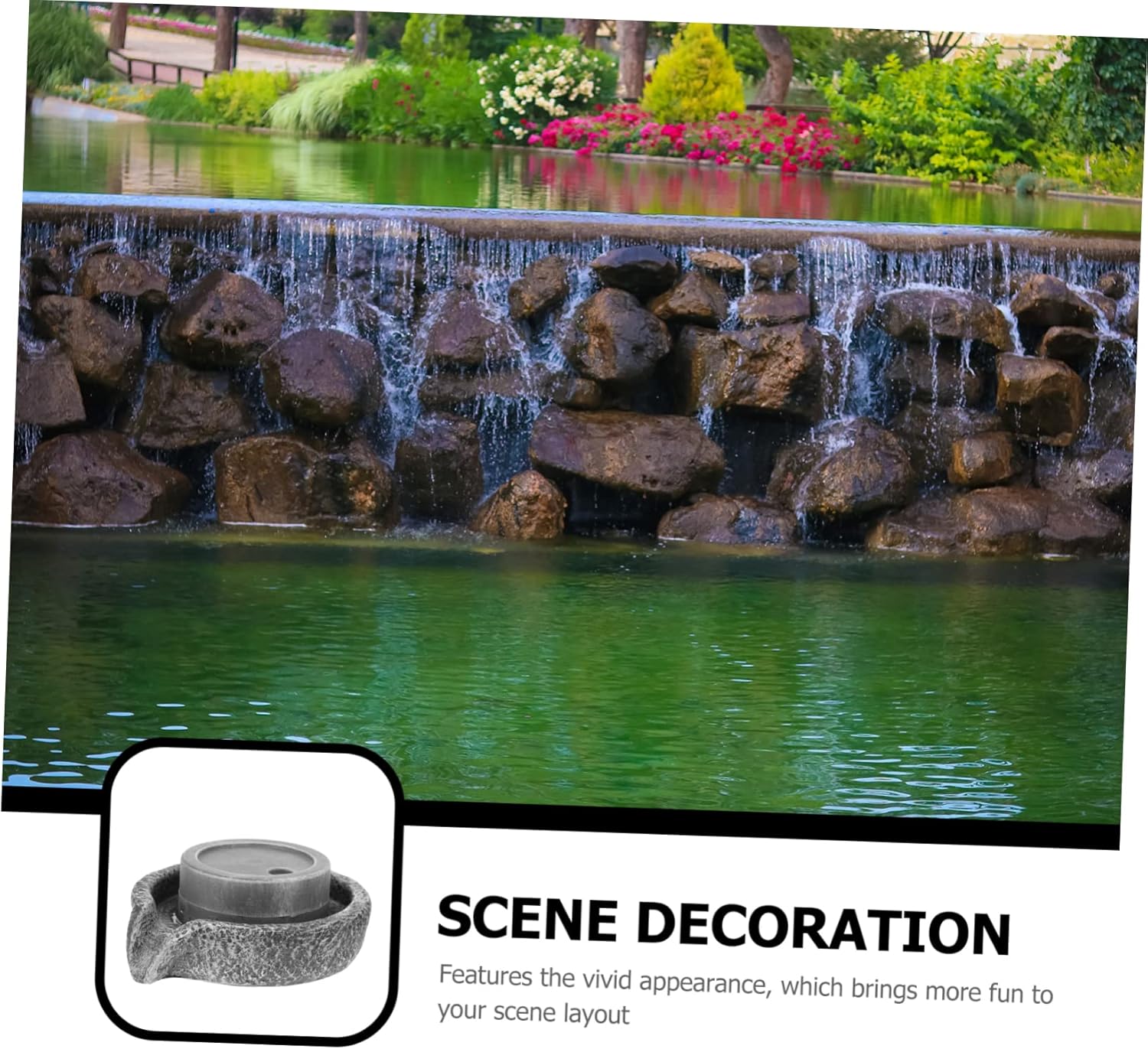 DECHOUS 1 Unidades Micro Molino de Agua Fuente de Mesa Accesorios de Mesa Cascada Interior Micro Fotografía Prop Decoración Mini Fuente de Agua