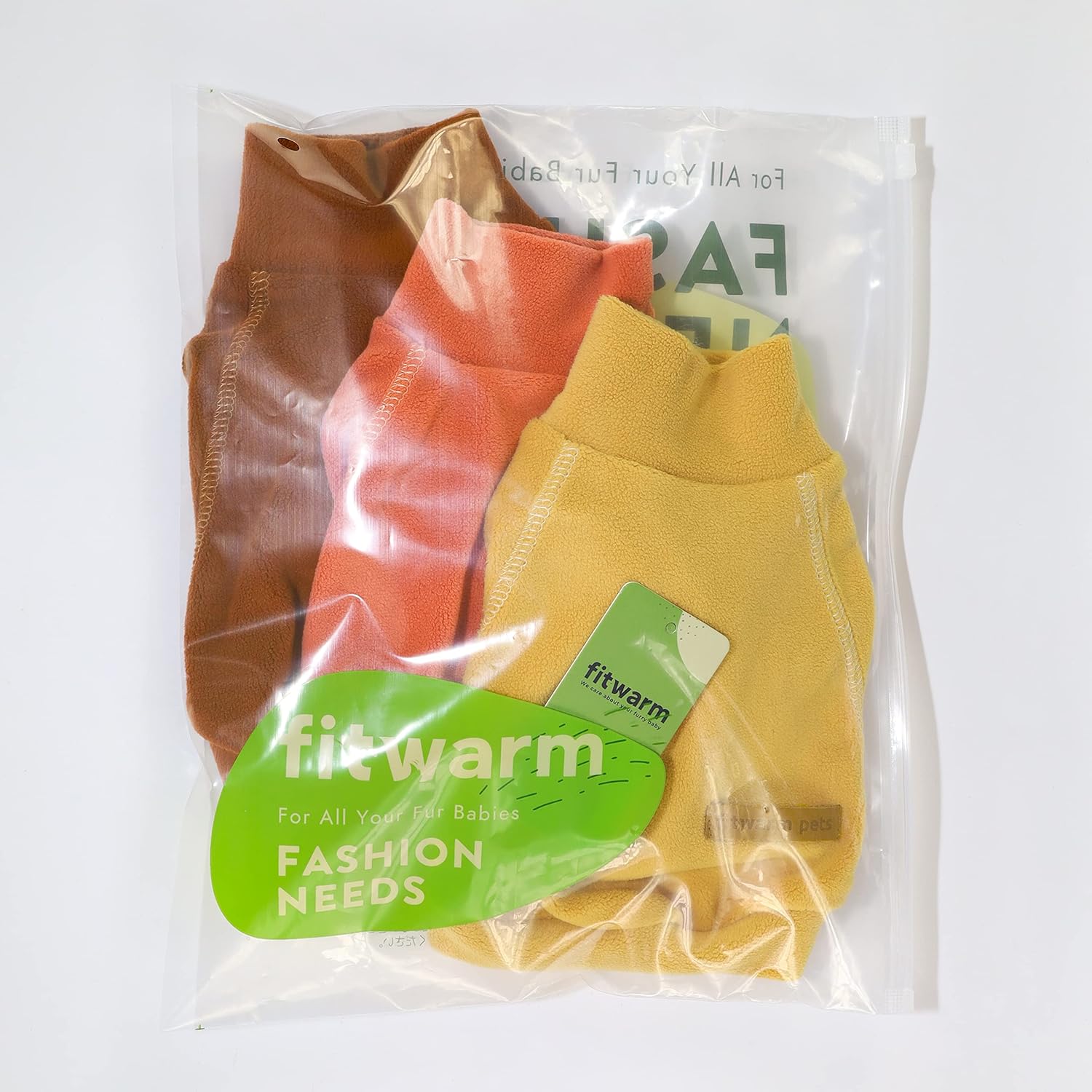 Fitwarm Paquete de 3 suéteres clásicos de forro polar para perro, sudadera de cuello alto, ropa de invierno para perros pequeños, niños y niñas,