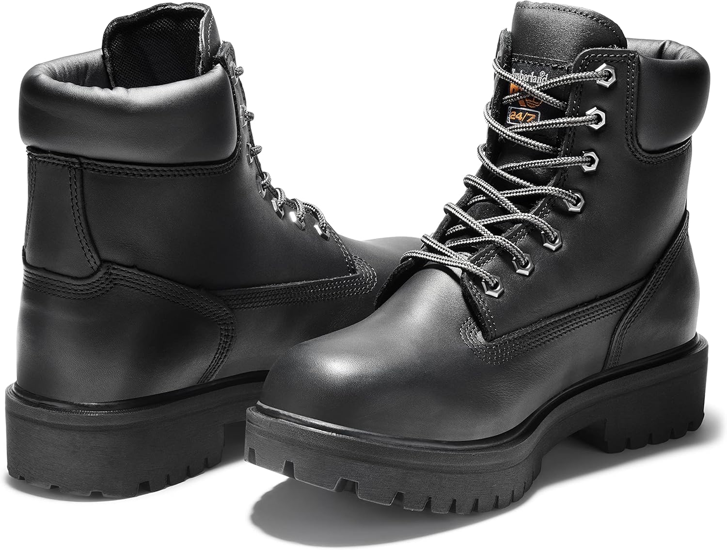 Bota aislada Timberland Pro Direct Attach, de 6 pulgadas, con punta de acero de seguridad, impermeable., negro, 11.5 D(M) US