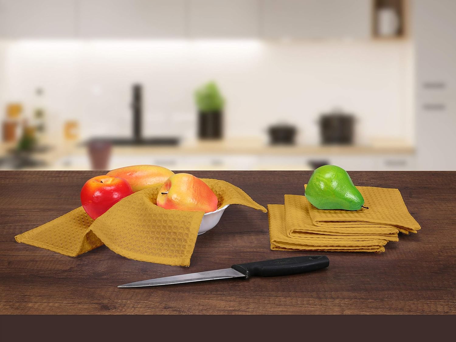 Paquete de 12 paños de cocina de algodón de 12 x 12 pulgadas, absorbentes, lavables, paños de limpieza de restaurantes, trapos para bares de cocina
