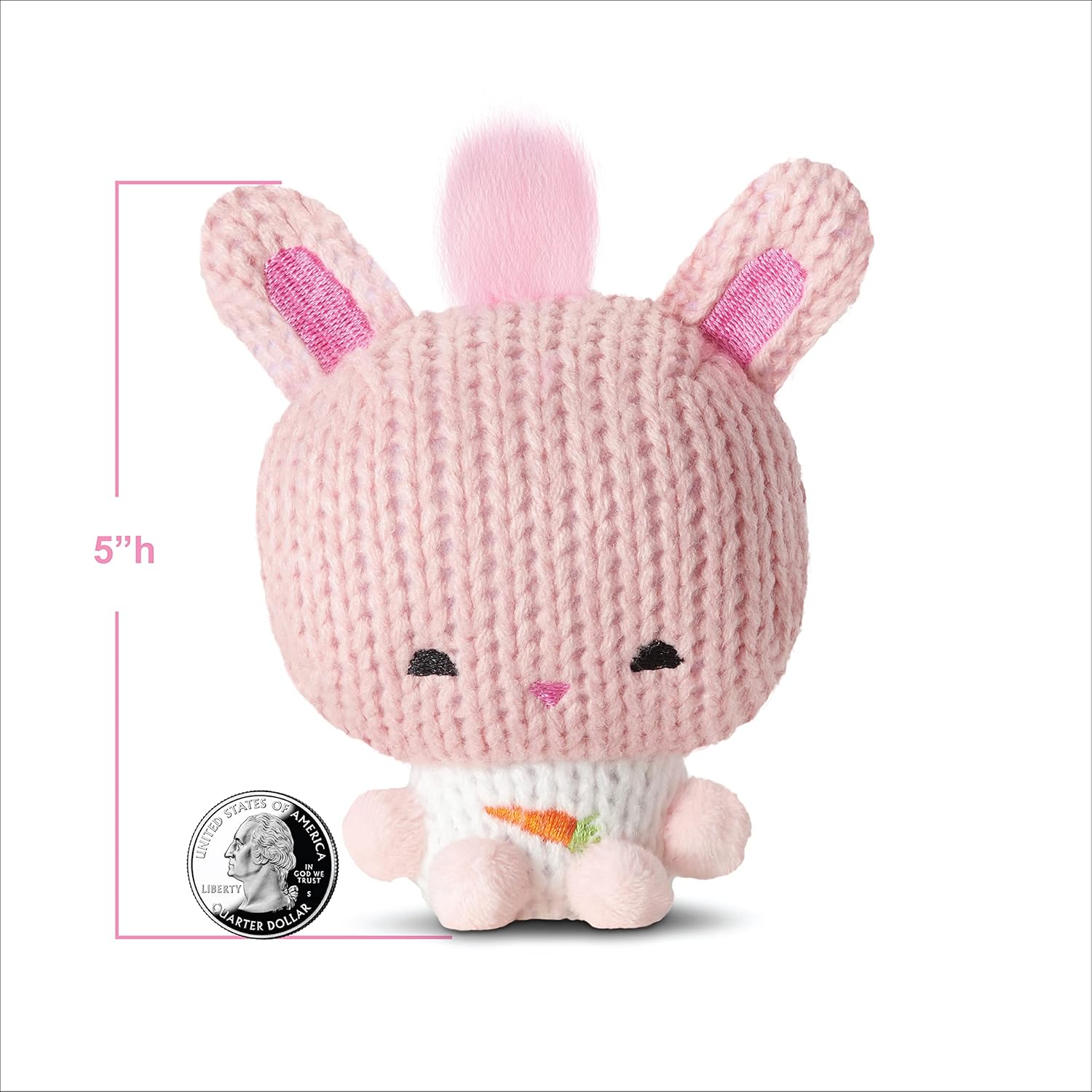 Ami Amis Juguete de punto de felpa de 4 pulgadas, frijol y francois, lindos juguetes de peluche coleccionables