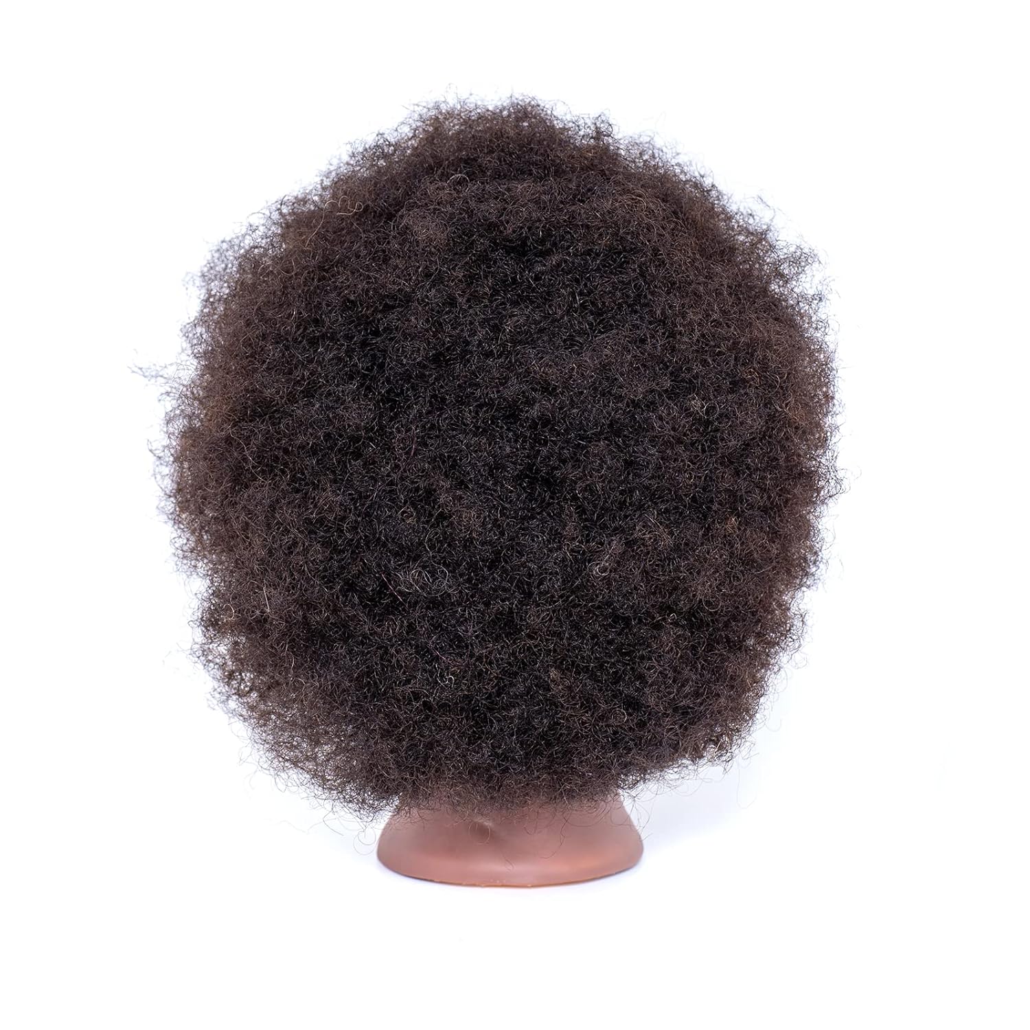Cabeza de maniquí afro 100% pelo real, cabeza de entrenamiento para peinar cabeza trenzada, cabeza de muñeca para practicar trenzas y trenzas
