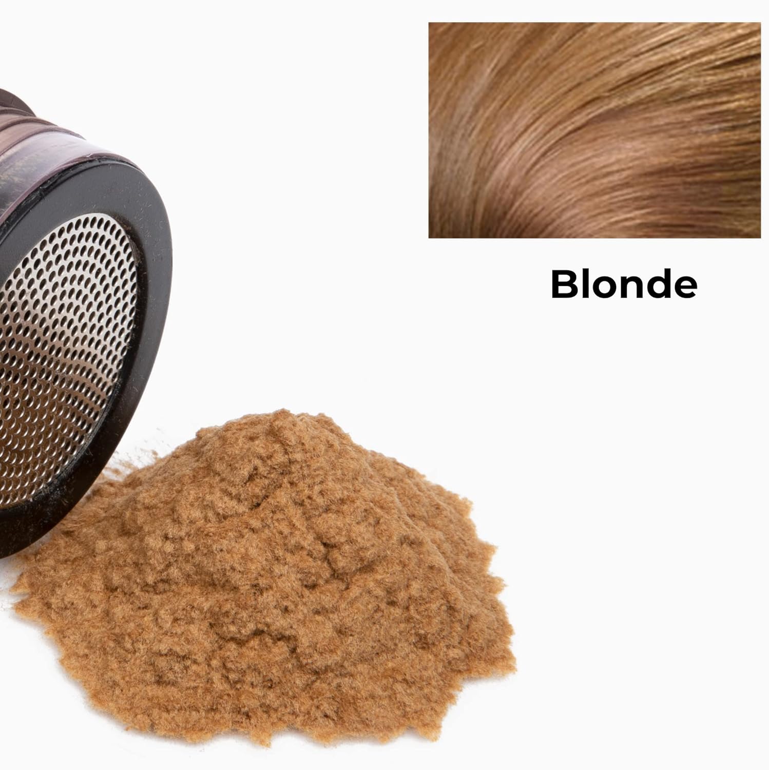 Cubre las manchas calvas y el cabello fino al instante. Obtén un cabello 10 veces más lleno con fibra natural para construir el cabello a base de