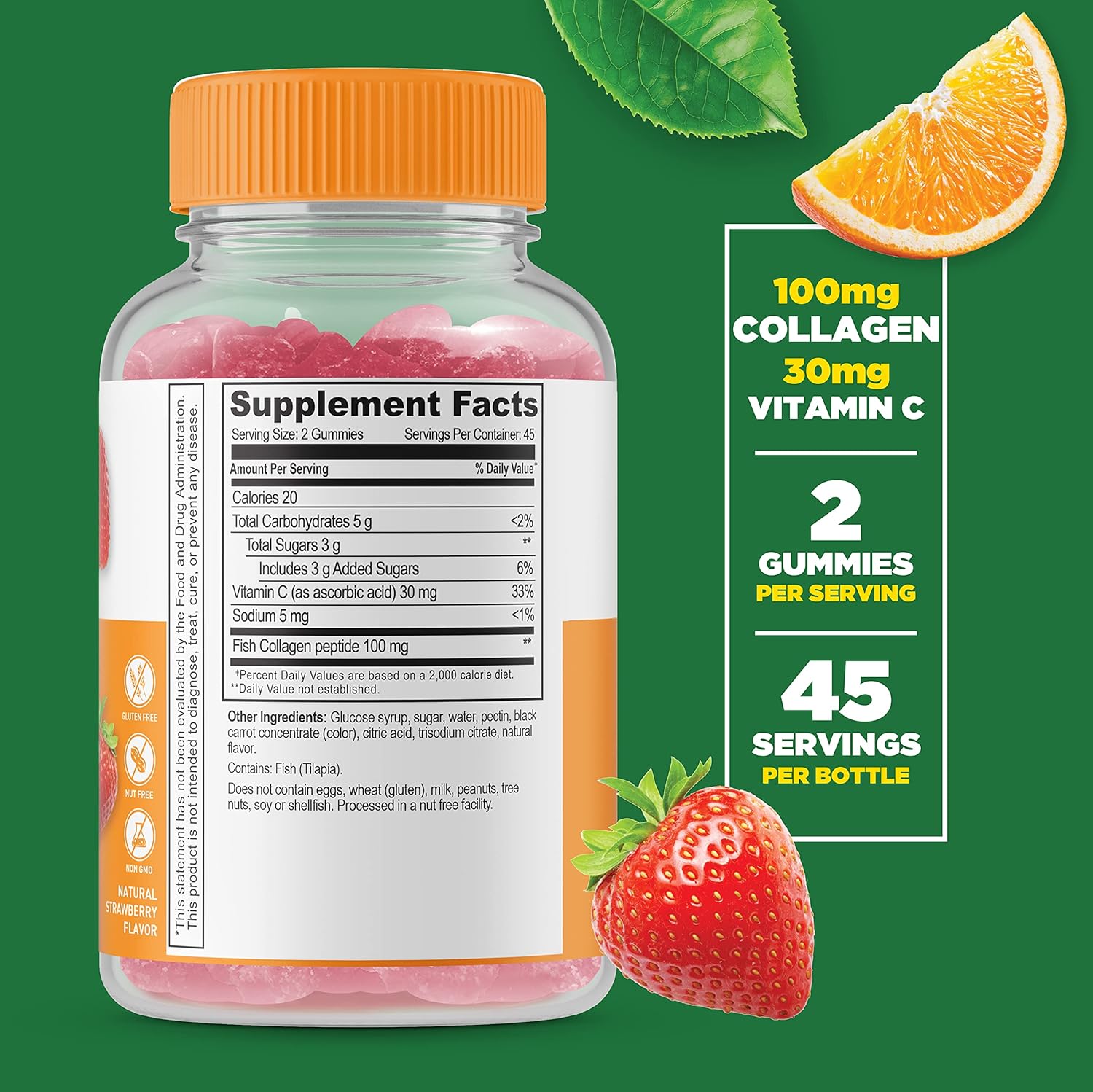Lifeable Paquete de gomitas de colágeno y vitamina C + vitamina D3 + vitamina K2, gran sabor, suplemento vitamínico, sin gluten, sin OMG, gomita