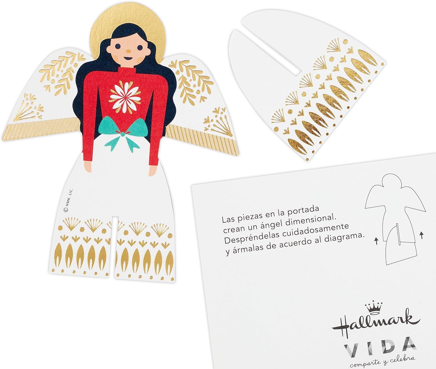 Hallmark Tarjeta de Navidad Española Vida (Celebrando desde lejos)