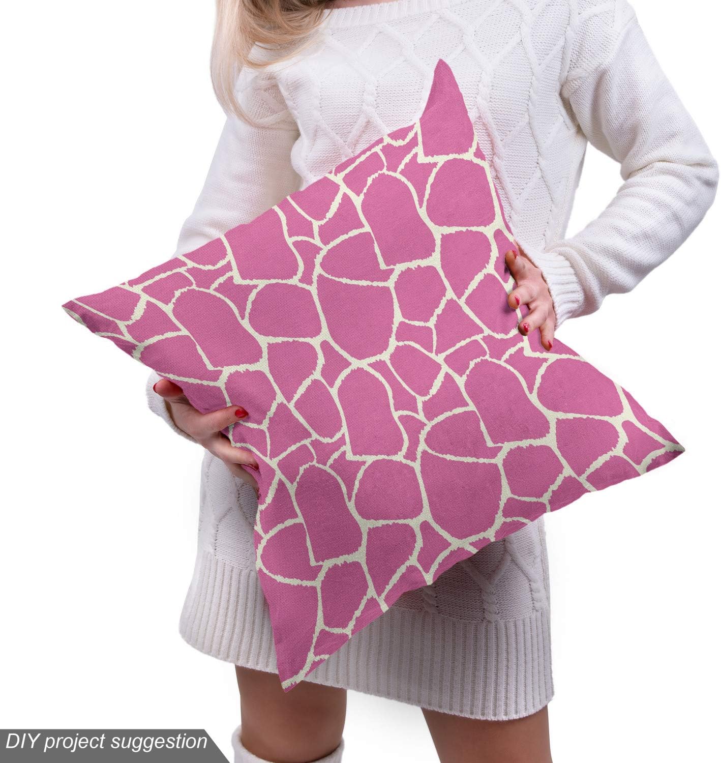 Ambesonne – Tela multicolor con estampado digital por yarda