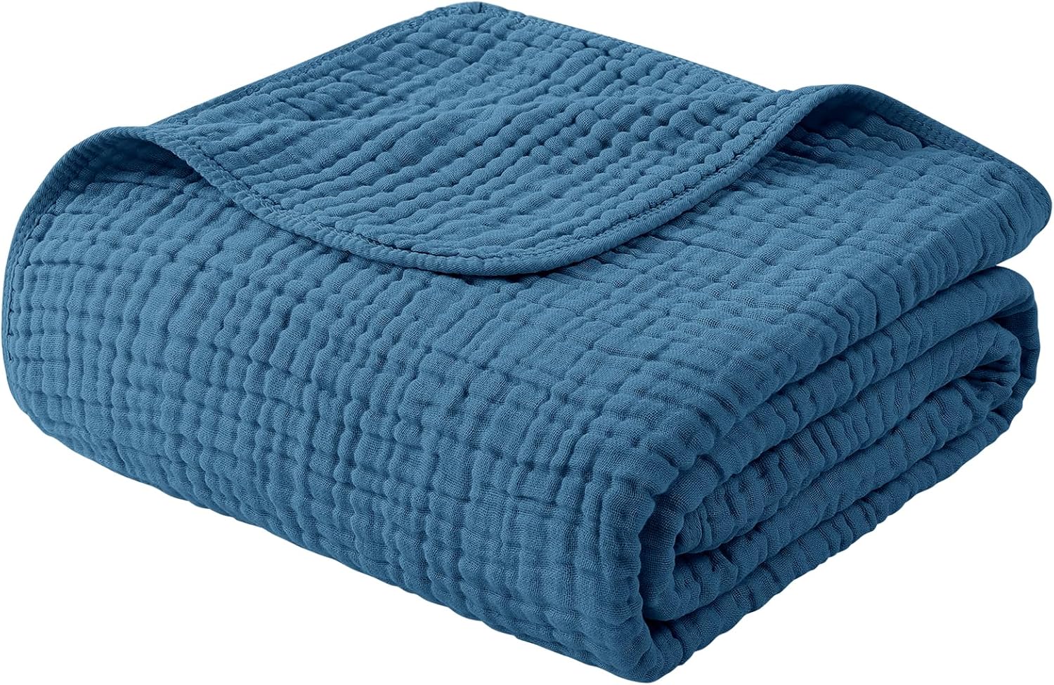Yoofoss Manta de muselina 100% algodón, manta de verano, tamaño individual grande de 60 x 80 pulgadas, para cama, sofá, manta de gasa de 6 capas