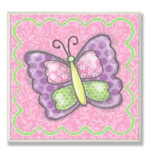 The Kids Room by Stupell – Juego de 3 placas de pared cuadradas con diseño de mariposas pastel coloridas The Kids Room by Stupell – Juego de 3 placas de pared cuadradas con diseño de mariposas pastel coloridas