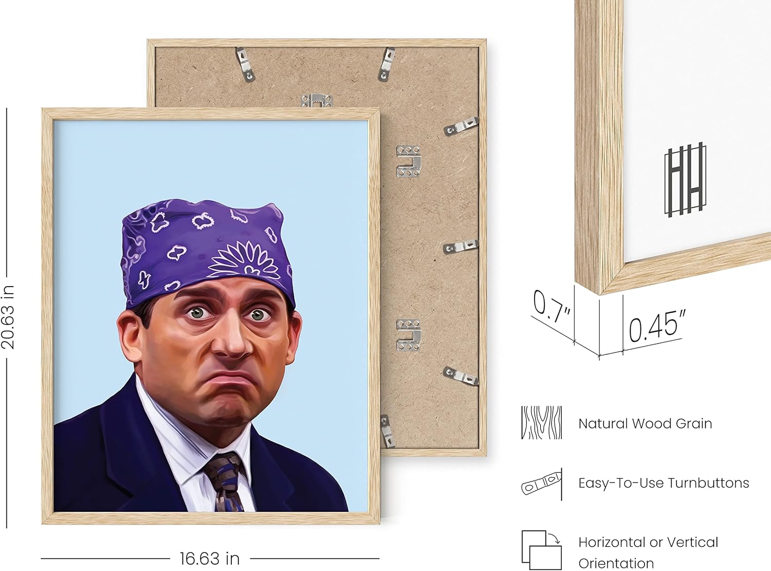 HAUS AND HUES Póster enmarcado de Michael Scott, regalos del programa de televisión de la oficina, meme enmarcado de Michael Scott, decoración de la