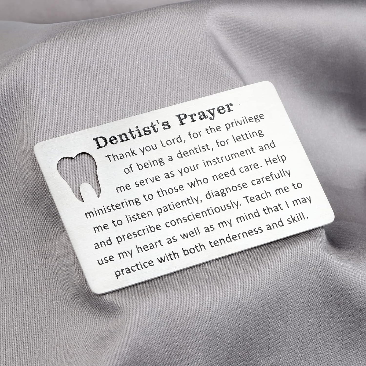 Gzrlyf Tarjeta de regalo para dentista, tarjeta de oración del dentista, regalos dentales para dentista, asistente dental, regalos de graduación,