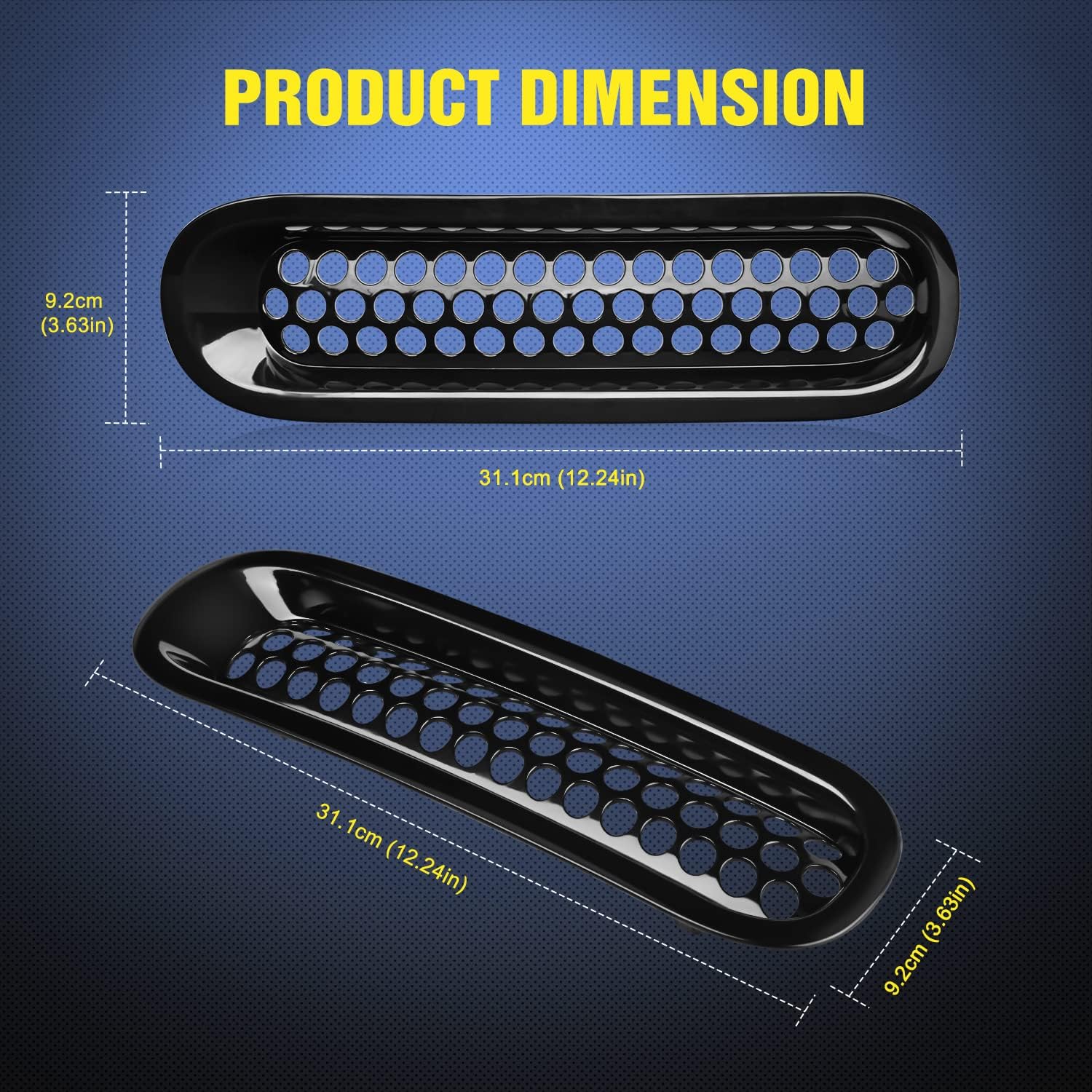 Protector de insertos de malla con clip para Wrangler JK 2007-2017