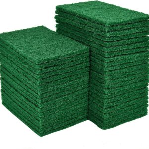 80 almohadillas para fregar platos, 4 x 6 pulgadas, color verde, reutilizables, para el hogar, para platos, fregadores de cocina y parrillas de metal 80 almohadillas para fregar platos, 4 x 6 pulgadas, color verde, reutilizables, para el hogar, para platos, fregadores de cocina y parrillas de metal