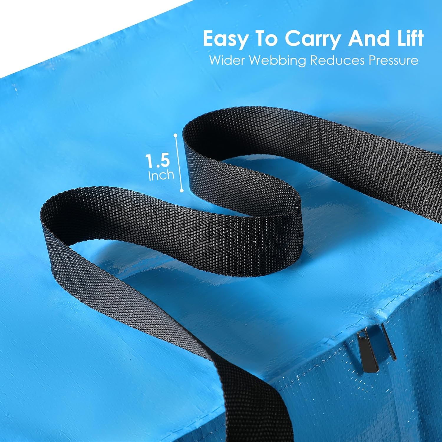 Bolsas de almacenamiento para ropa, paquete de 8 bolsas de almacenamiento de ropa extra grandes con asa reforzada, contenedores de almacenamiento