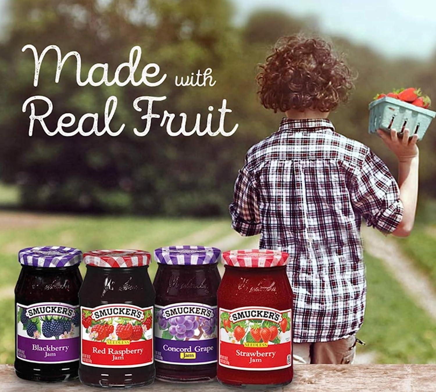 Strawberry Jam es libre de gluten, sin OMG y sin MSG añadido  Mermelada de fresa saludable para niños y adultos, una fruta dulce para untar, tarro