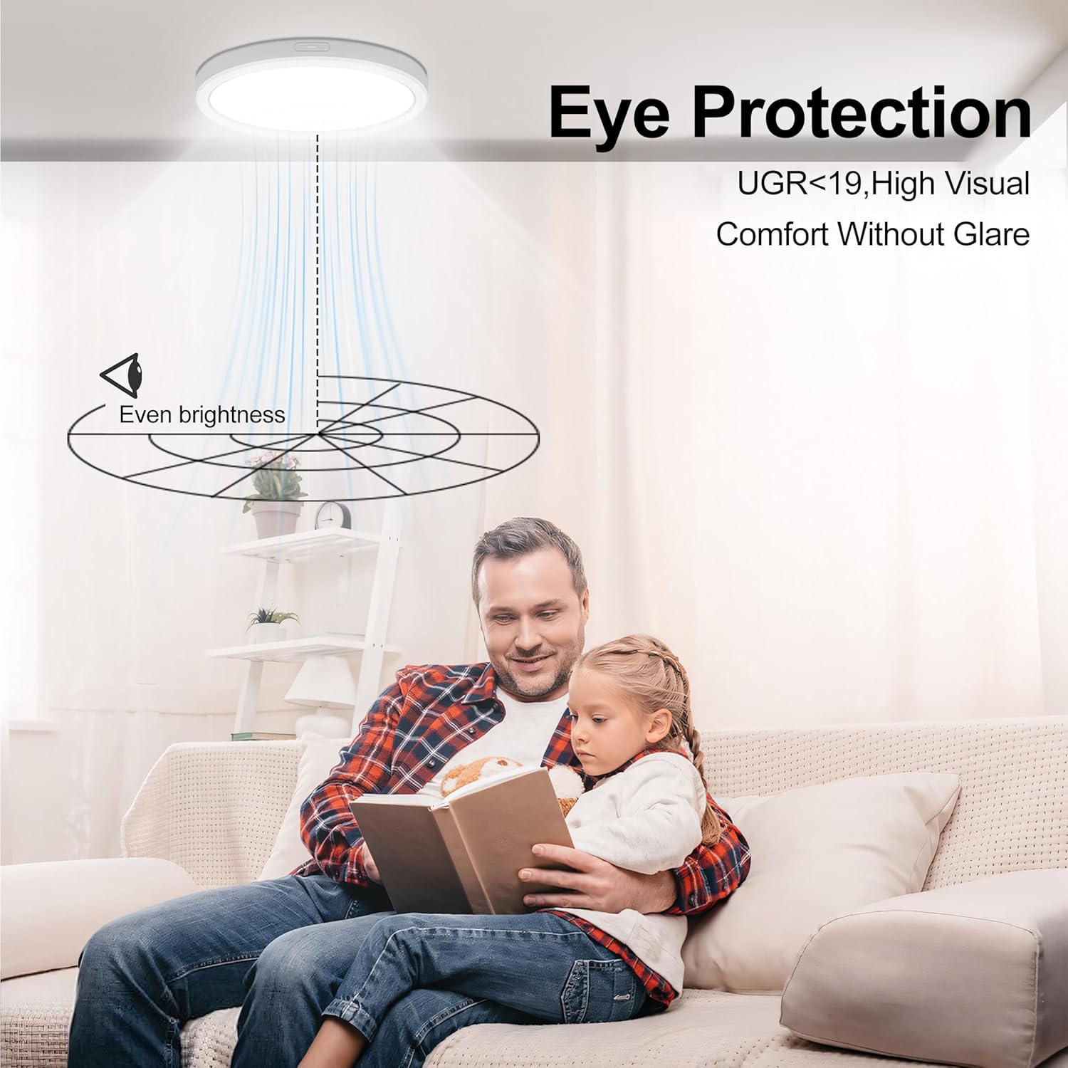 Lámpara de techo de montaje empotrado de 5 pulgadas, regulable, luz de techo LED blanca de 5000 K, lámpara de techo redonda ultra delgada para