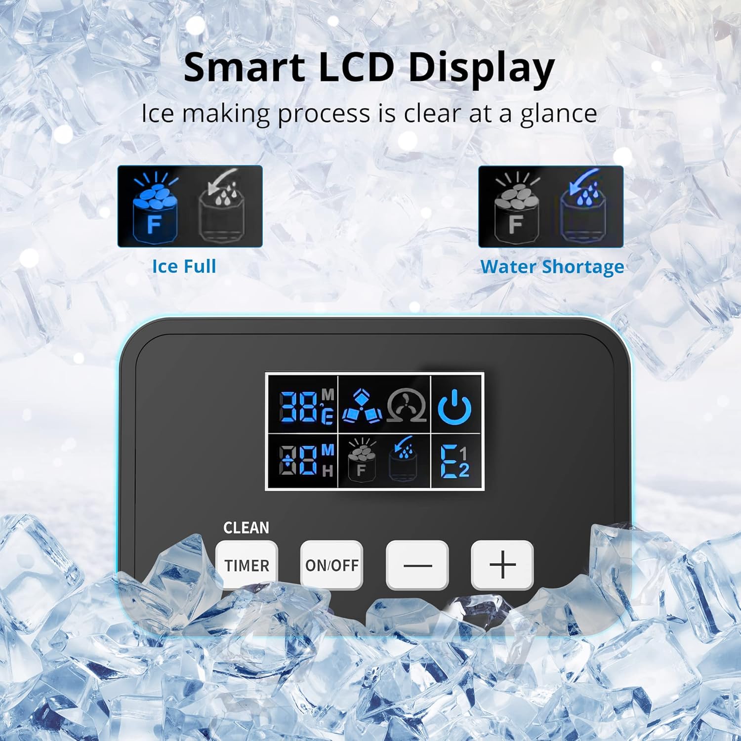 Máquina de hielo comercial de 350 libras24 horas, máquina de hielo industrial de acero inoxidable con contenedor de almacenamiento grande de 220