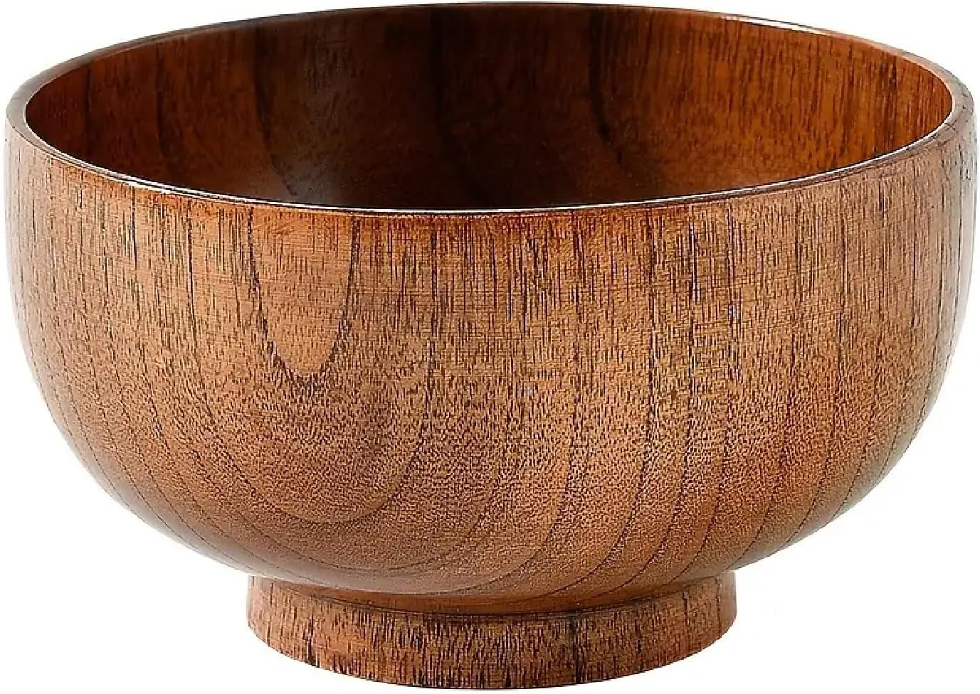 Cuenco de madera, cuenco de madera para cubiertos, cuenco de comedor de madera de azufaifo esenciales para una vida sostenible para arroz y sopa