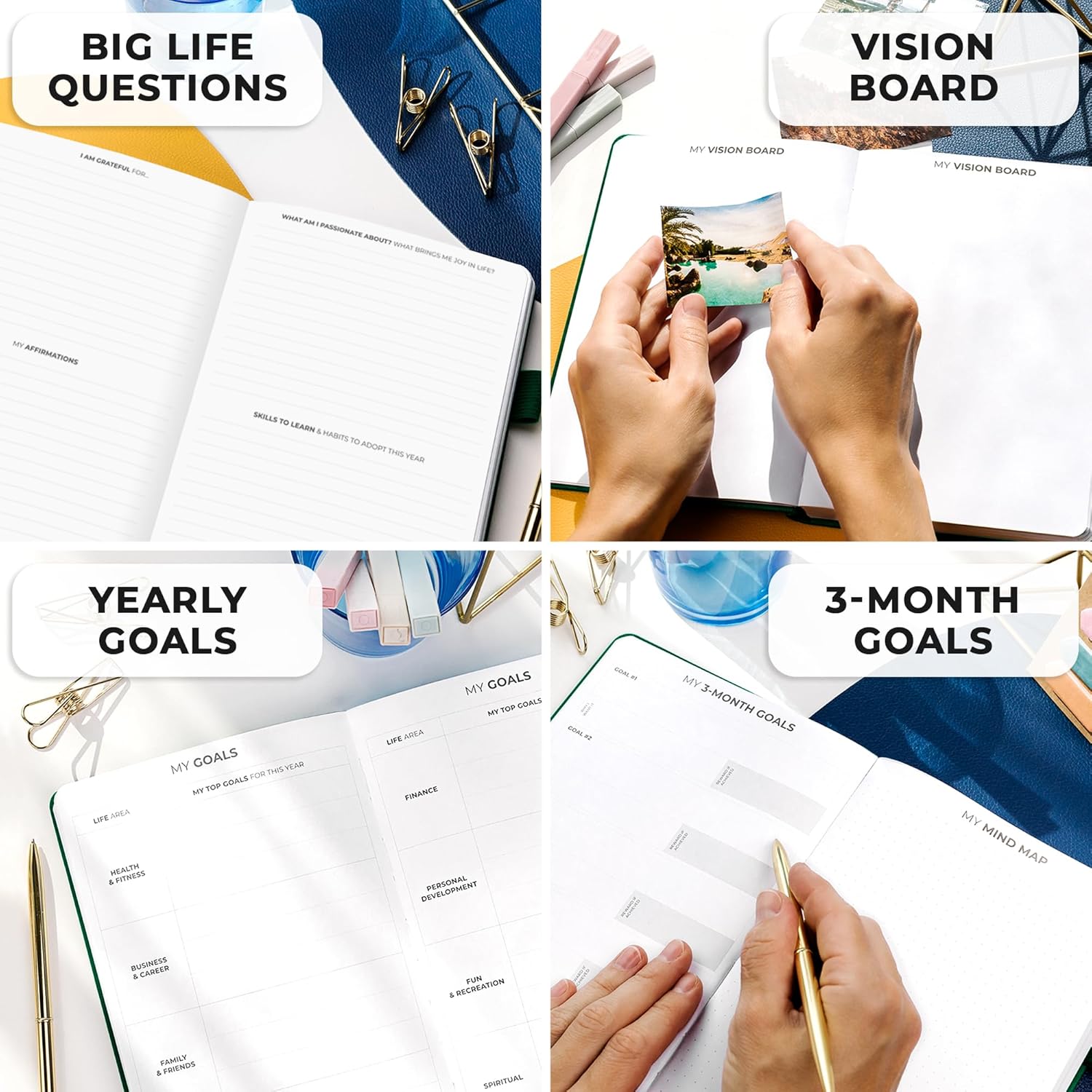 Clever Fox – Agenda edición de alta calidad, semanal y mensual para aumentar tu productividad, gestionar el tiempo y alcanzar tus objetivos, sin