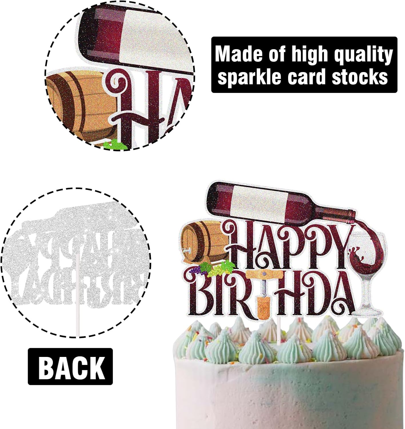 Decoración de pastel de cumpleaños para hombres y mujeres de edad a la perfección, decoración de pasteles de fiesta temática de 30, 40, 50 cumpleaños