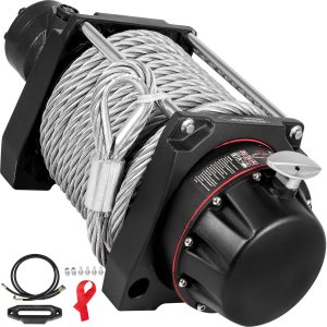 VEVOR Cabrestante hidráulico industrial de 20,000 libras, cabrestante de anclaje hidráulico con cable de acero fuerte de 78.7 ft, kit de adaptador VEVOR Cabrestante hidráulico industrial de 20,000 libras, cabrestante de anclaje hidráulico con cable de acero fuerte de 78.7 ft, kit de adaptador