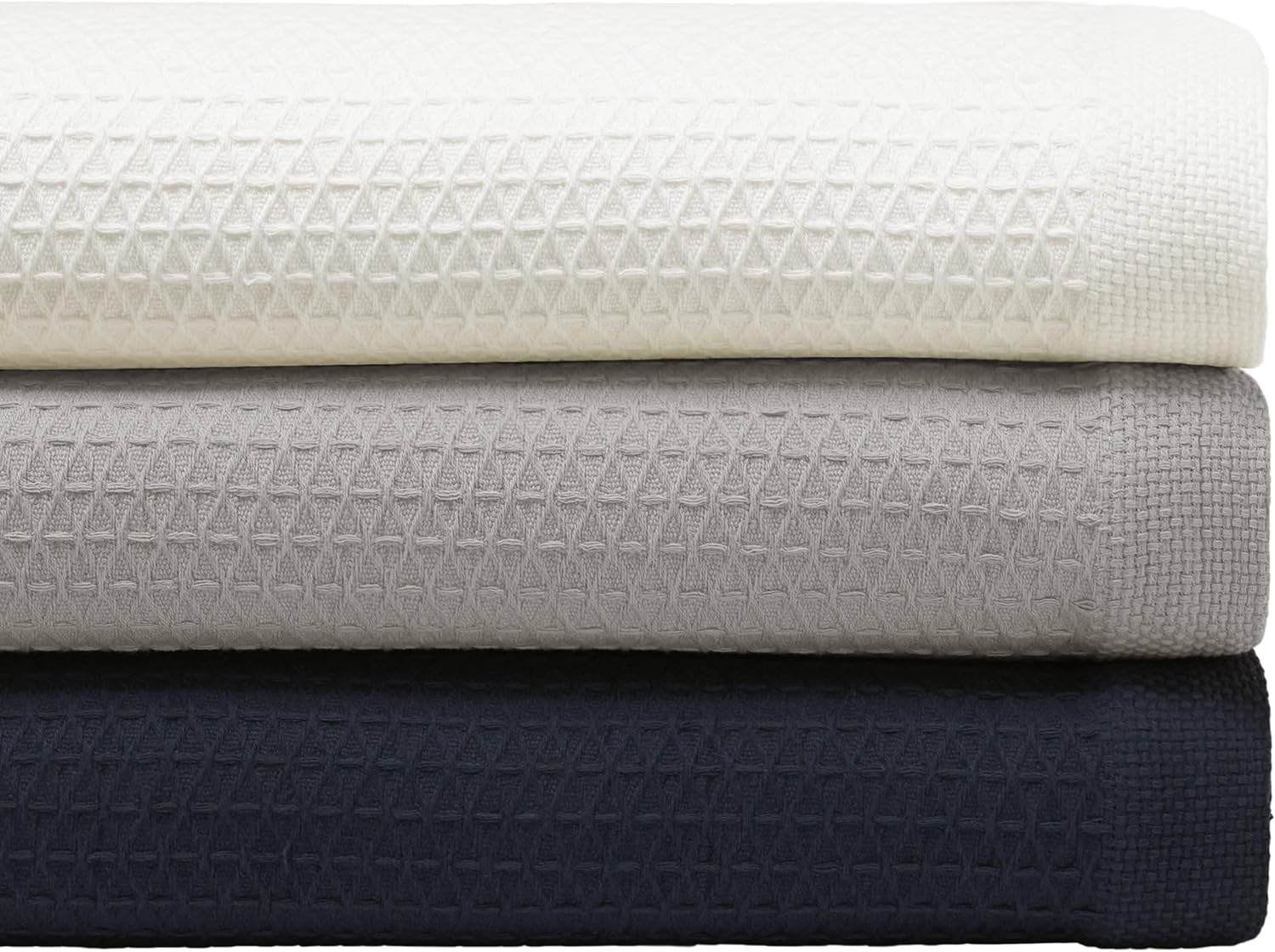 Nautica – Manta Queen, ropa de cama de algodón de peso medio, decoración del hogar para todas las estaciones (blanco baird, Queen)