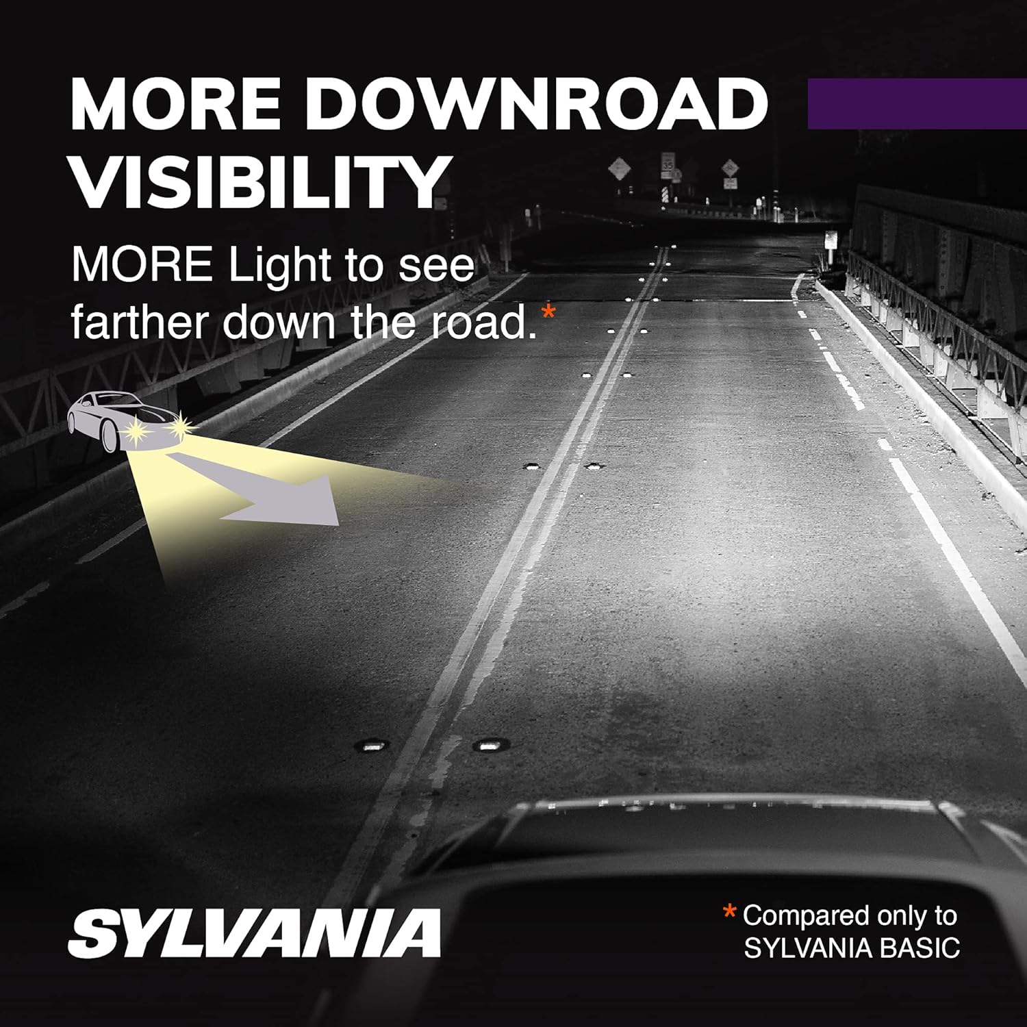 Bombilla de faros halógenos XtraVision SYLVANIA 9003 (también compatible con H4), (paquete de 2), 9004