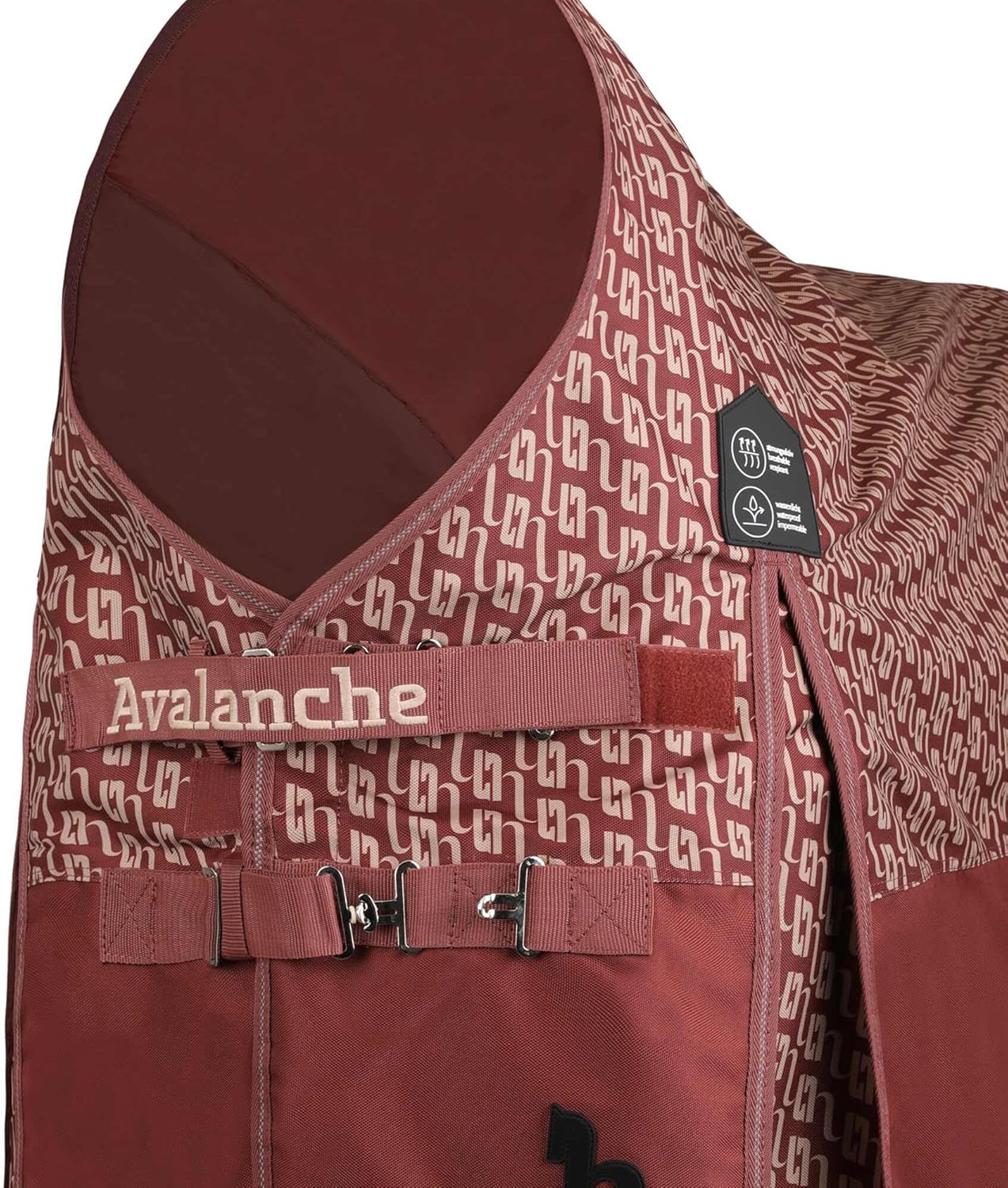 HORZE Avalanche 1200D – Sábana de lluvia de cuello alto (sin relleno)  Manta ligera impermeable para caballo