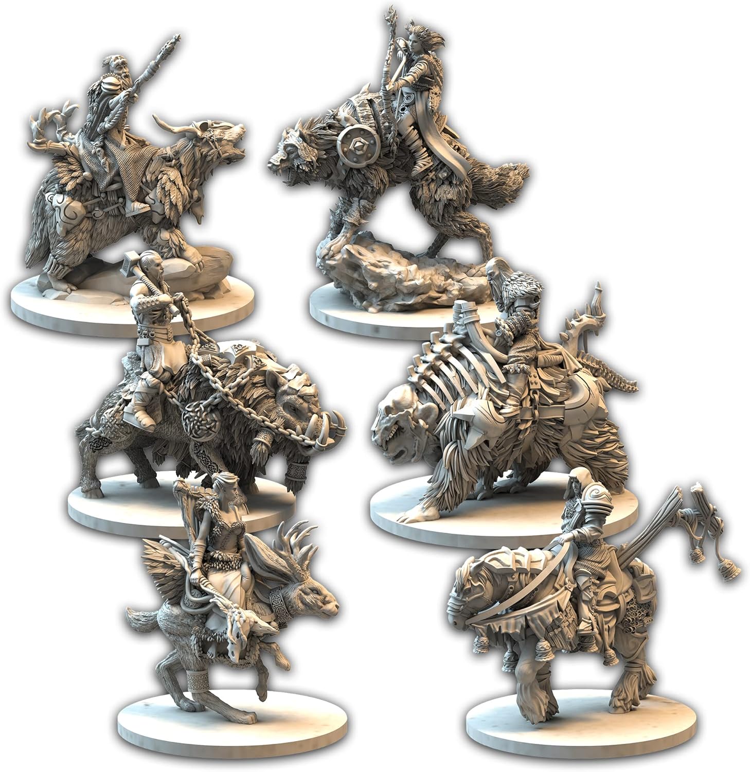 Actualización de componentes de miniaturas de héroes montados en el grial contaminado mejora tu juego con componentes detallados. A partir de 14