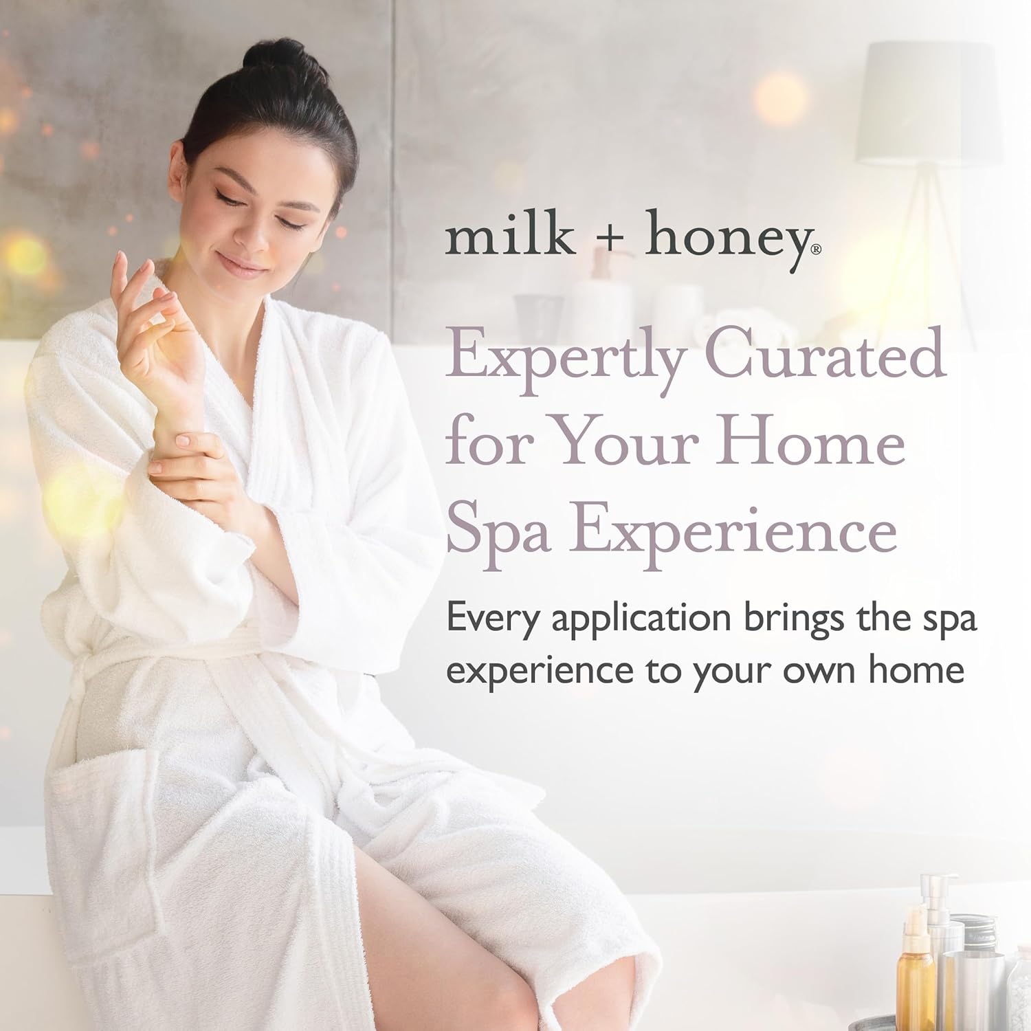 milk + honey Rich Body Cream No. 8, con lavanda y crema corporal de eucalipto para mujeres y hombres, loción hidratante ultra nutritiva, 8 onzas.