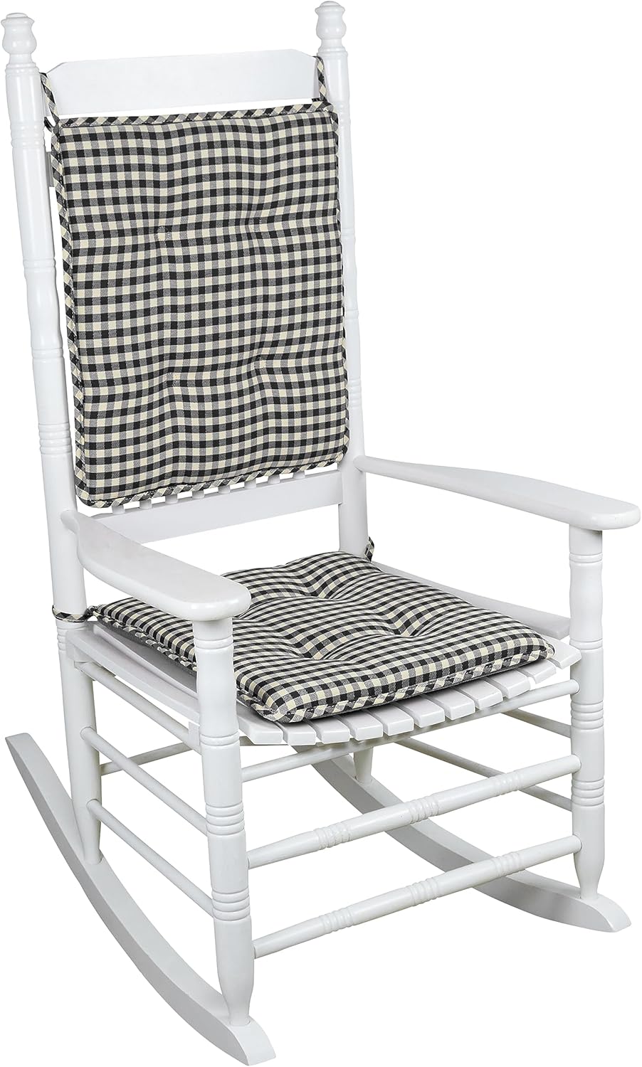 Klear Vu Juego de cojines para sillas mecedoras para porche al aire libre, adecuados para balancines de sala de estar, elegantes almohadillas de