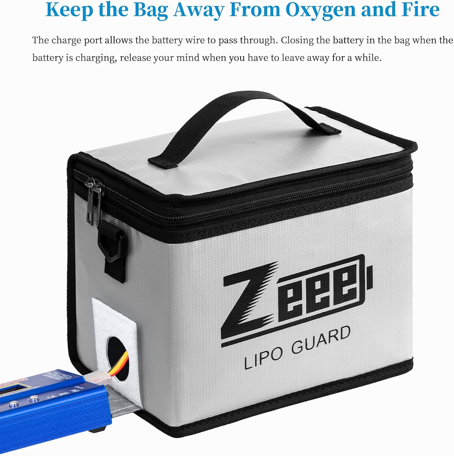 Zeee 7.2V 3600mAh RC NiMH Batería con Tamiya Plug 2 Pack Baterías con 1 unids Lipo Safe Bag Bolsa ignífuga a prueba de explosiones para carga de