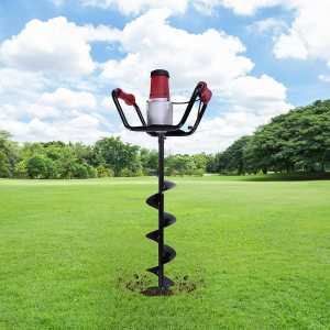 1.6HP Post Hole Diggers 1500W Taladro de excavación de barrena eléctrica w6″ barra de extensión de broca de alta velocidad de rotación 190-200rpmmin 1.6HP Post Hole Diggers 1500W Taladro de excavación de barrena eléctrica w6″ barra de extensión de broca de alta velocidad de rotación 190-200rpmmin