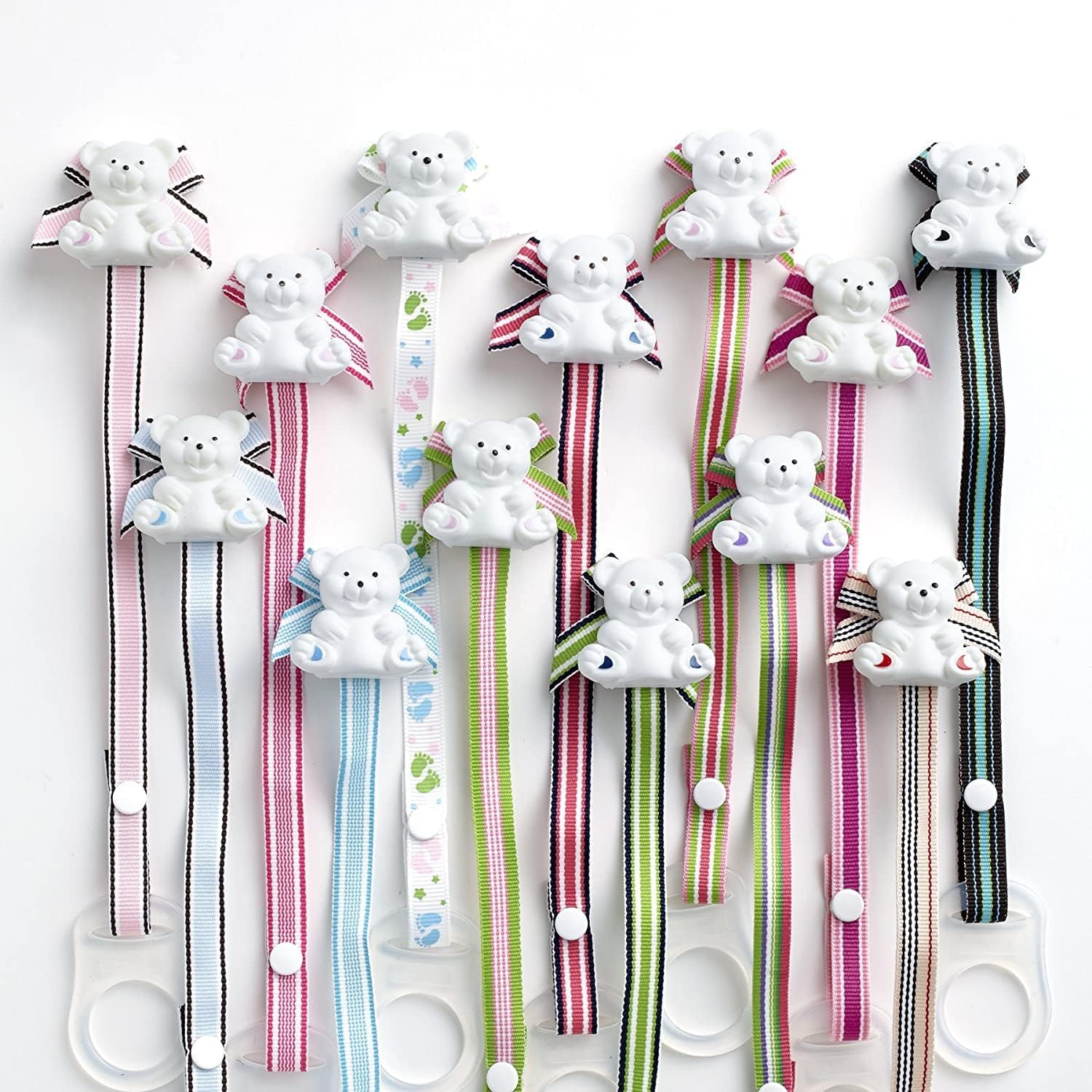 Baby Buddy Clip universal para chupete – Se ajusta al paci o se fija con anillo de silicona de ajuste universal, clip para chupete para bebés de 4