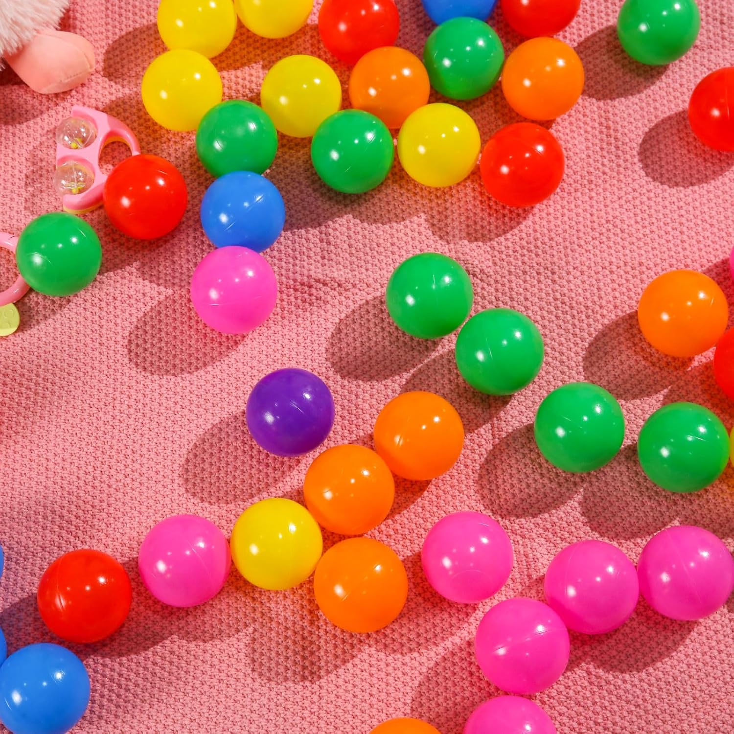 GAMIFUN Pelotas para hoyos de bolas, sin ftalatos, sin BPA, bolas de plástico no tóxicas para niños y diversión para jugar