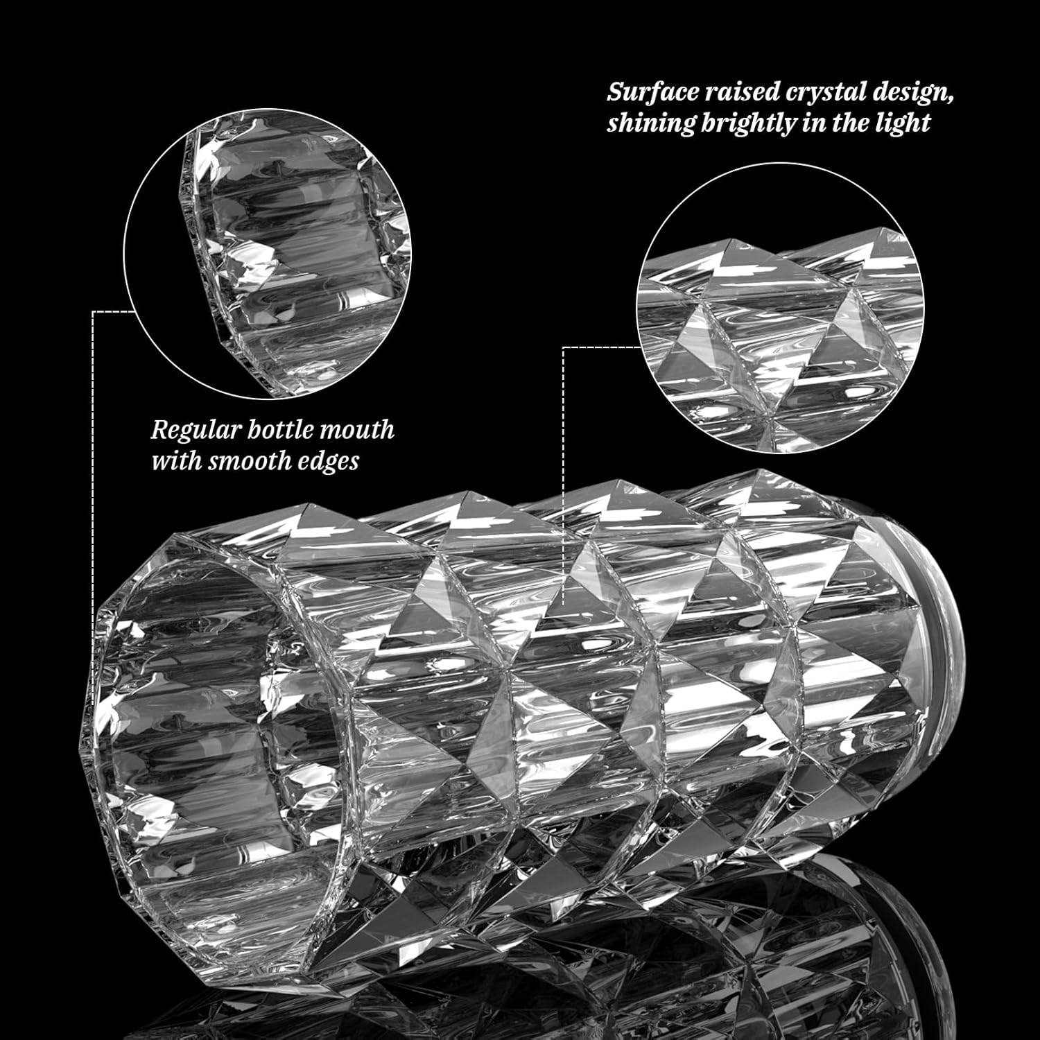 Florero de cristal de 8.9 pulgadas, resistente para centros de mesa, flores, decoración del hogar, grandes jarrones de vidrio transparente para mesa