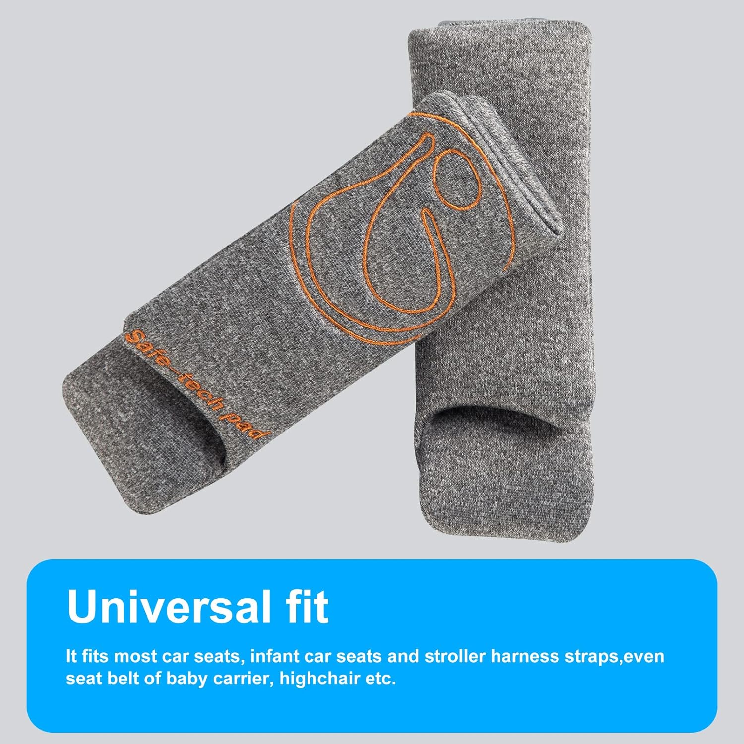 Juego de fundas de correa de asiento de automóvil para bebés y niños, fundas para cinturón de seguridad con almohadilla para la entrepierna, diseño