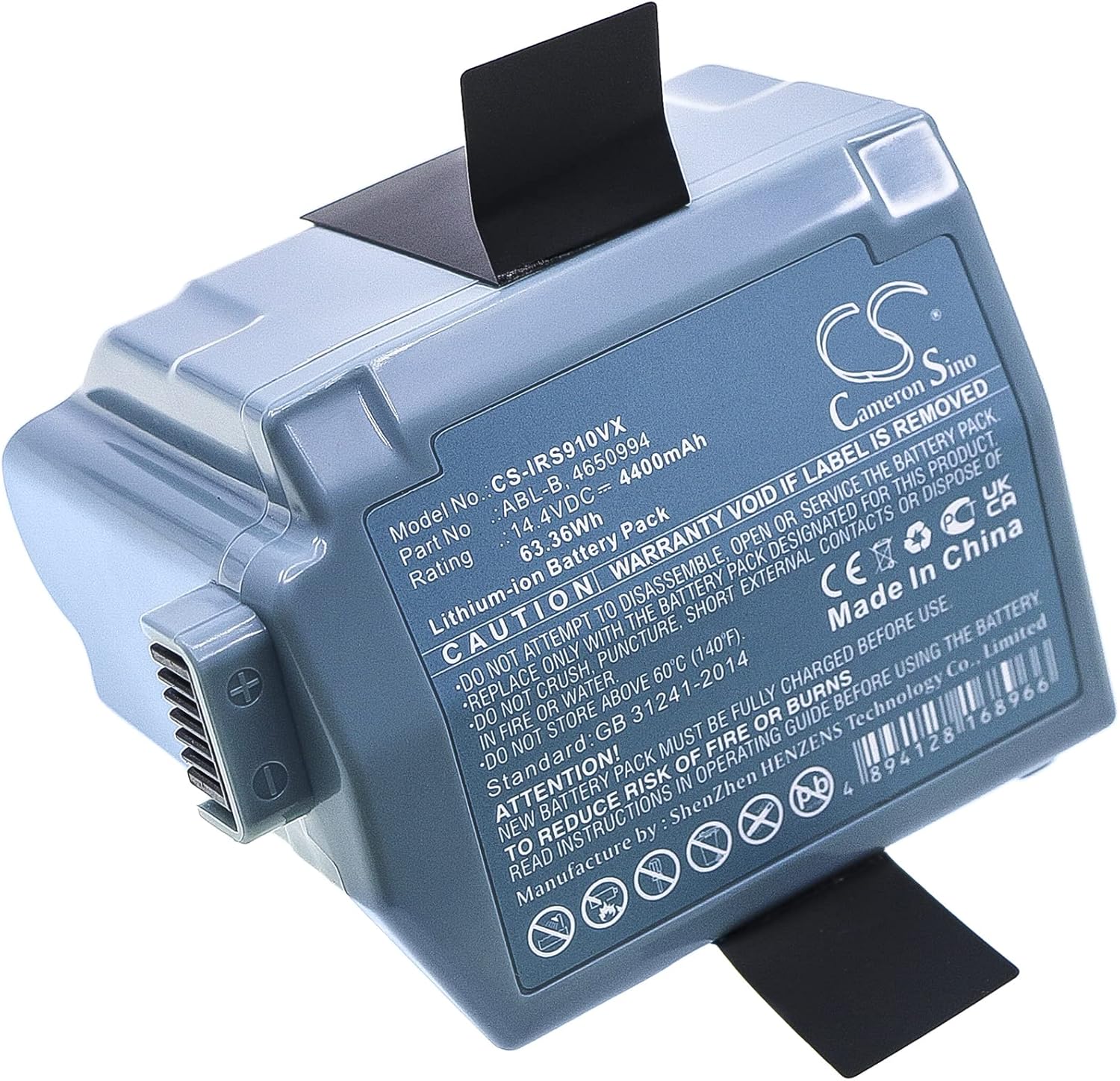 FYIOGXG Batería de 4400mAh  63.36Wh para iRobot Roomba S9, Roomba S9+, S955020 PN iRobot 4650994, ABL-B