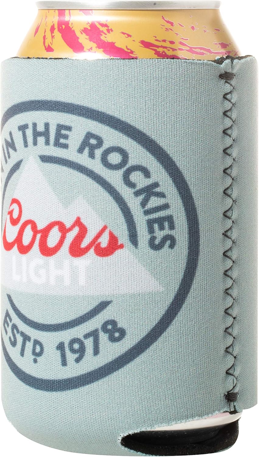 Soporte para latas de bebida de neopreno con licencia oficial de Coors Light (1)