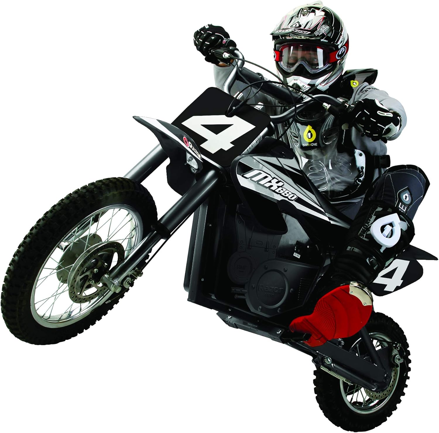 Razor MX650 – Paquete de bicicleta eléctrica Dirt Rocket MX500 Dirt Rocket con suspensiones dobles y manillar de elevación (paquete de 2)