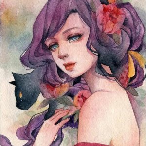 Tucocoo Pintura por números para adultos, kit de pintura al óleo de acuarela de niña bonita sobre lienzo con pinceles y pigmento acrílico, imagen de Tucocoo Pintura por números para adultos, kit de pintura al óleo de acuarela de niña bonita sobre lienzo con pinceles y pigmento acrílico, imagen de