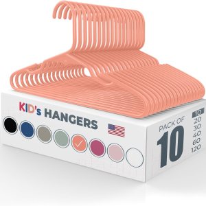 Paquete de 10 perchas para bebés fabricadas en Estados Unidos  Perchas para niños para ropa infantil, trajes y ropa para niños pequeños  Paquete de Paquete de 10 perchas para bebés fabricadas en Estados Unidos  Perchas para niños para ropa infantil, trajes y ropa para niños pequeños  Paquete de