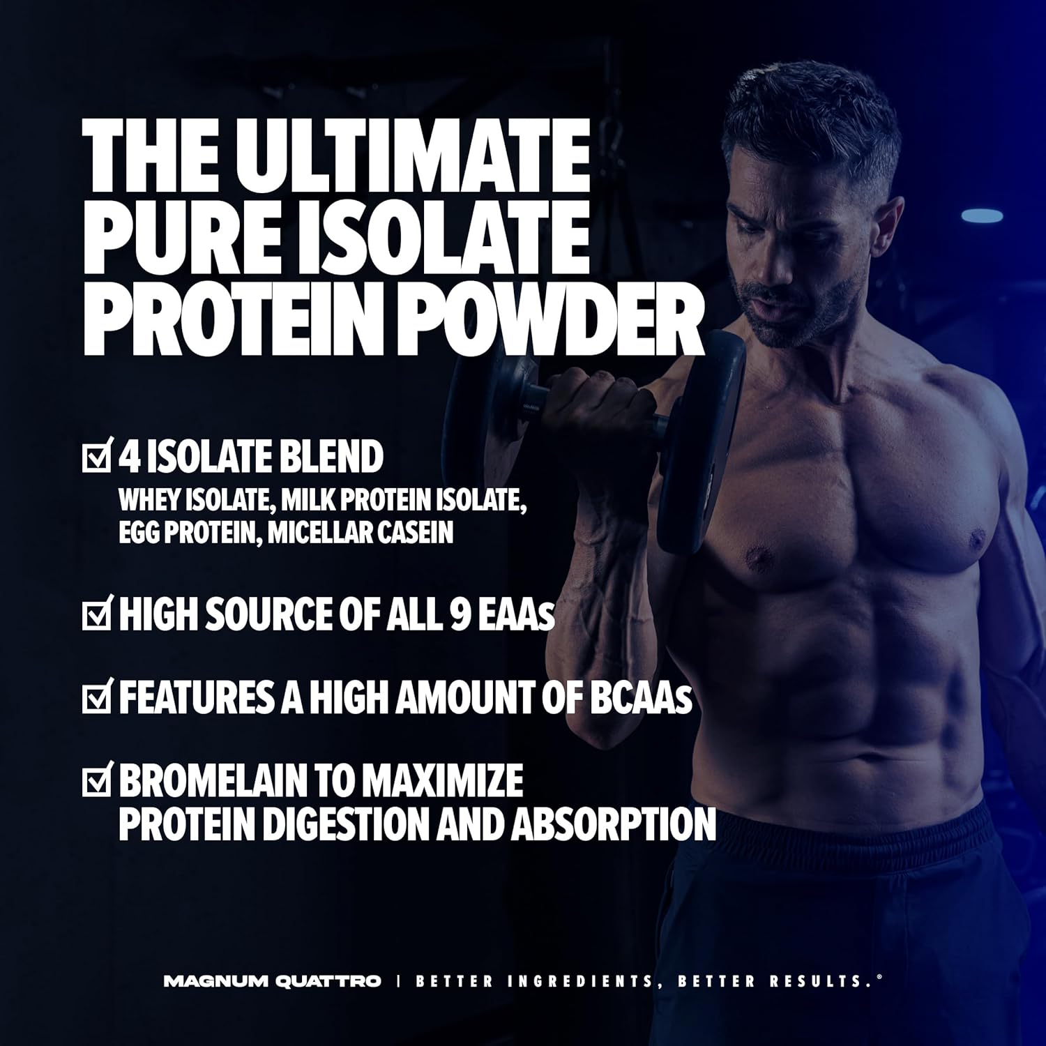 Magnum Nutraceuticals Quattro – Amor de chocolate, 2 libras, puede apoyar el crecimiento muscular y la recuperación