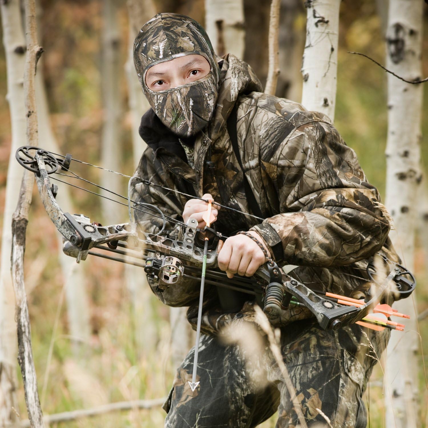 WTACTFUL Máscara de Hunter Mask Tree Camouflage Face Mask para Caza Senderismo