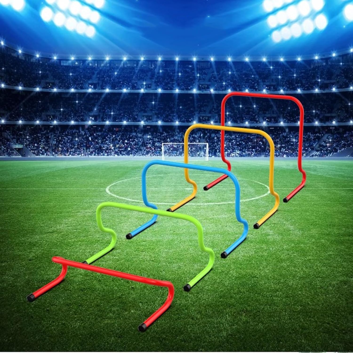 YXXSDP Juego de 5 obstáculos para entrenamiento de velocidad de agilidad, salto de atletas y entrenamiento de velocidad, equipo de fitness, para