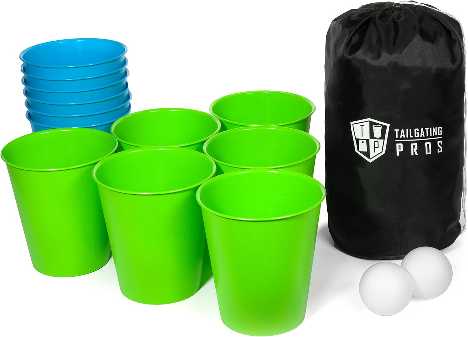 Tailgating Pros Pong gigante para césped con funda de transporte