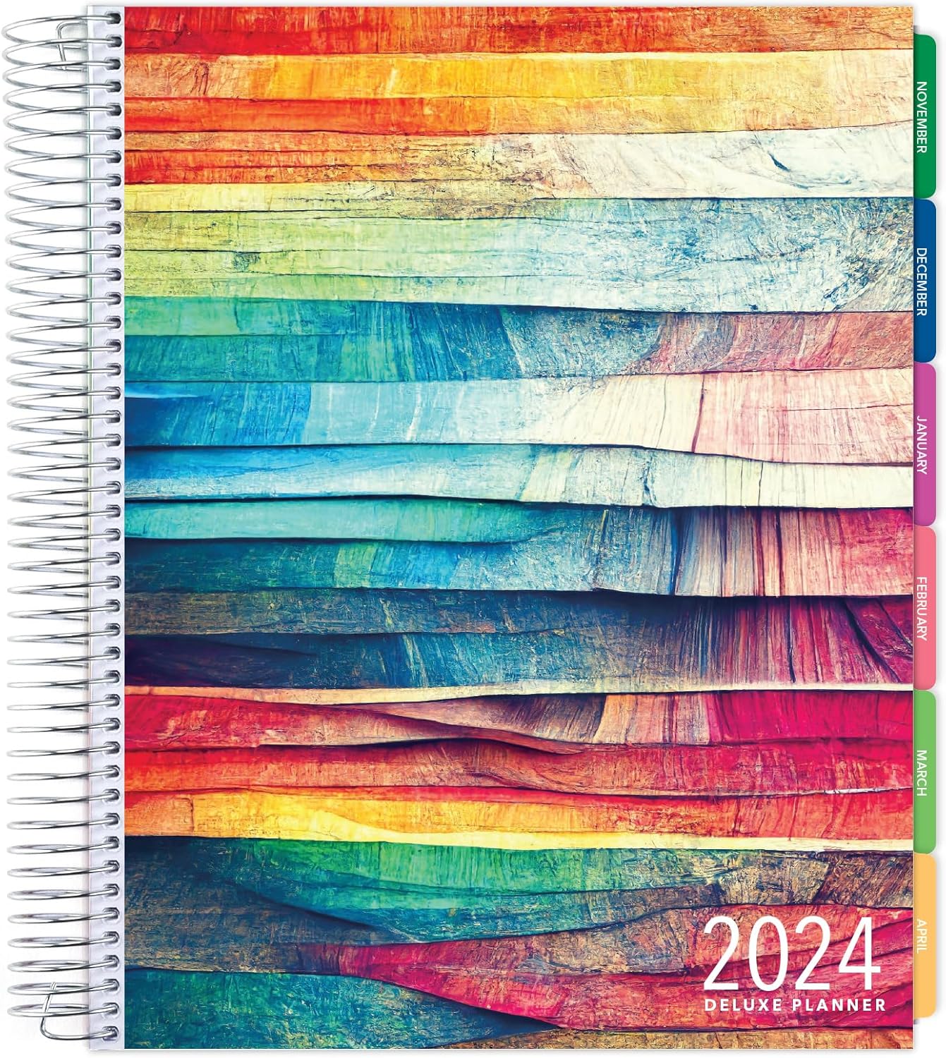 Global Printed Products, Planificador de lujo 14 meses (noviembre de 2023 a diciembre de 2024) 8.5 x 11 pulgadas, incluye pestañas de página,