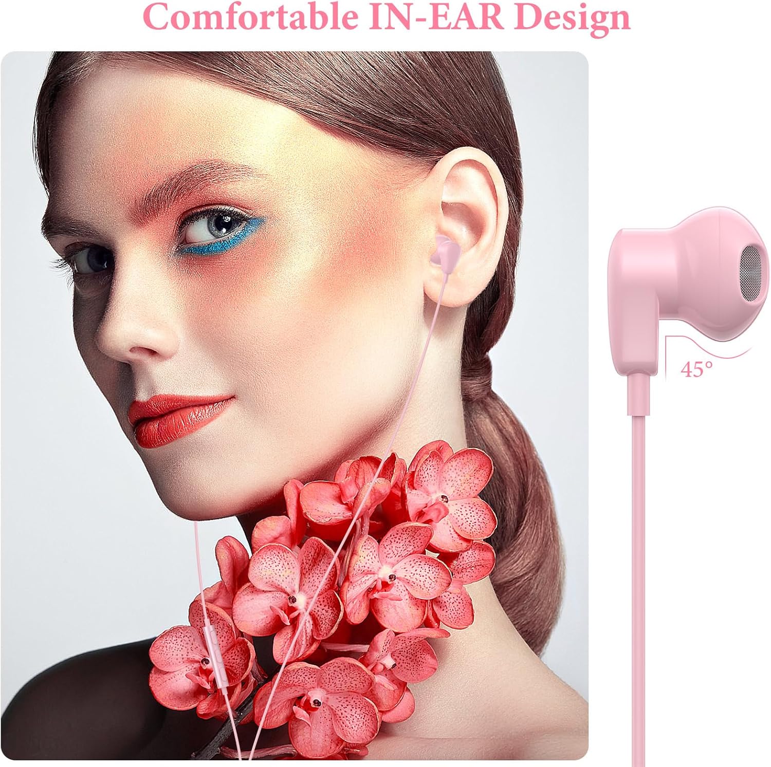 APETOO Auriculares USB C para iPad Pro iPhone 15 15 Pro Max, auriculares estéreo de alta fidelidad USB tipo C, auriculares USB C con cable con